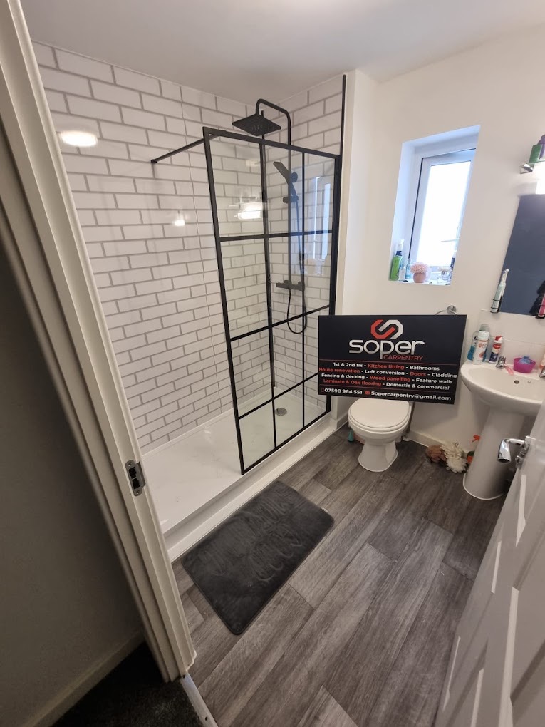 Bathroom renovation by Soper Carpentry